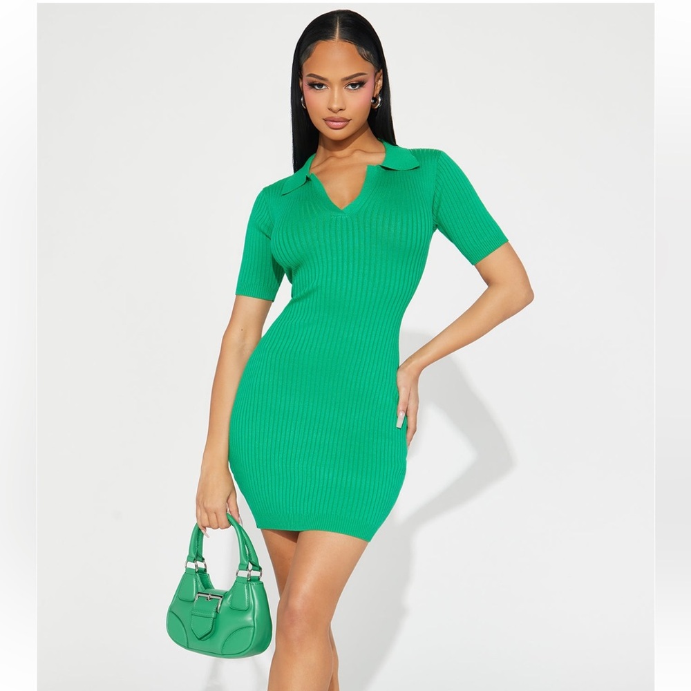 Kelly Green Mini Dress